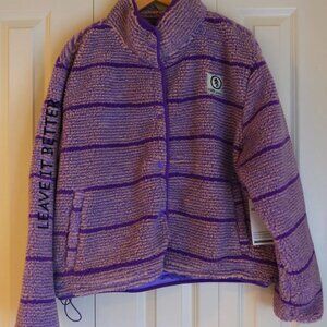 NWT Parks Project Striped Rainier High Pile Fleece Jacket Women's XL